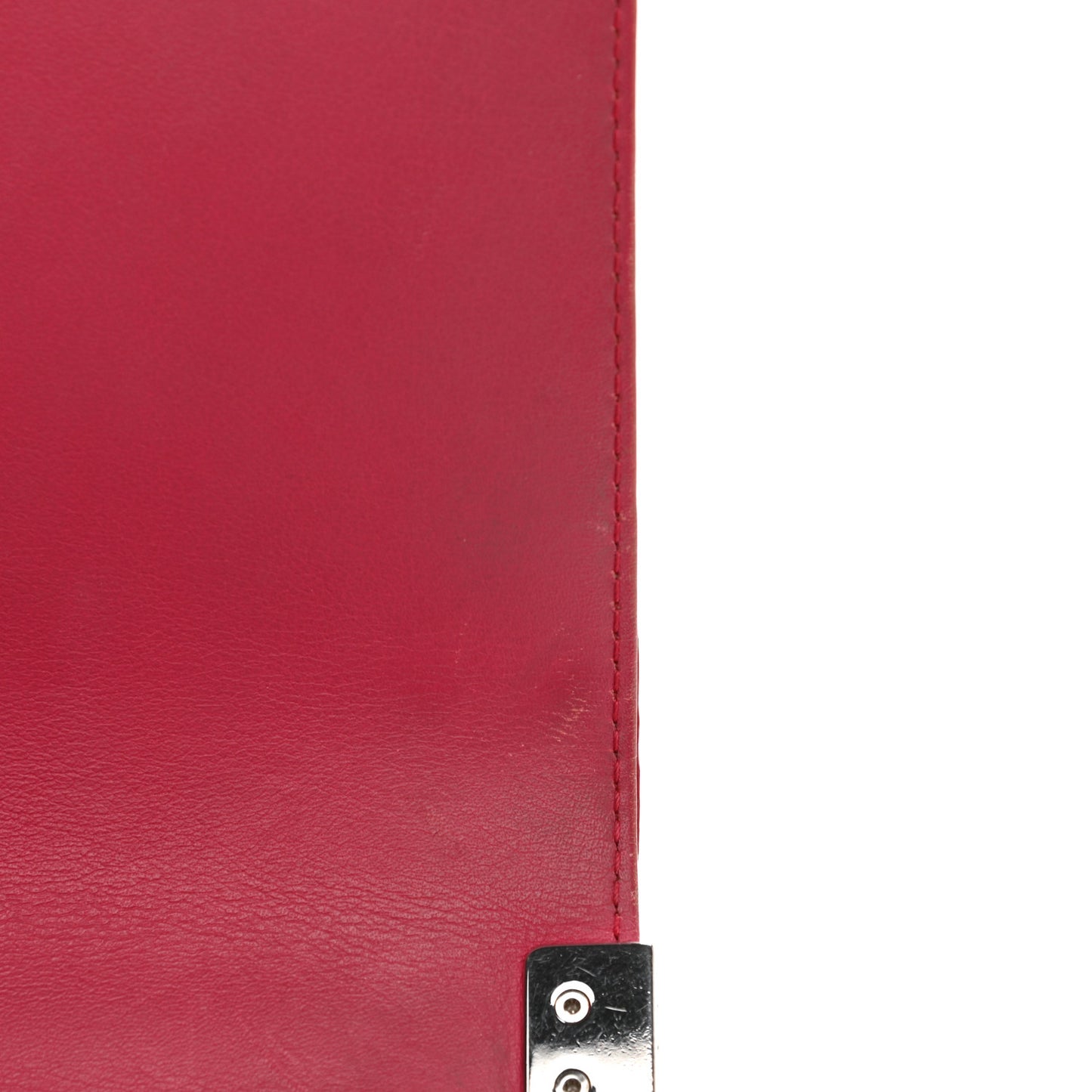 Patent Calfskin New Medium Plexiglass Boy Flap Pink