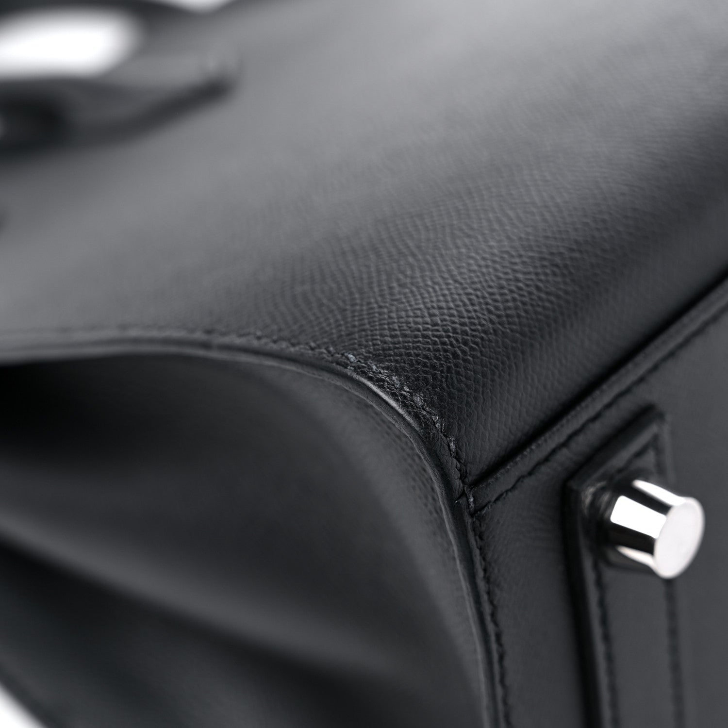 Hermes Madame Calfskin Birkin Sellier 25 Black 10 of 13