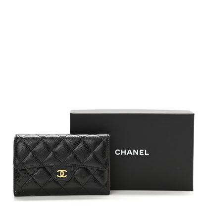 Chanel Caviar Quilted Medium Flap Wallet Black 9 of 9