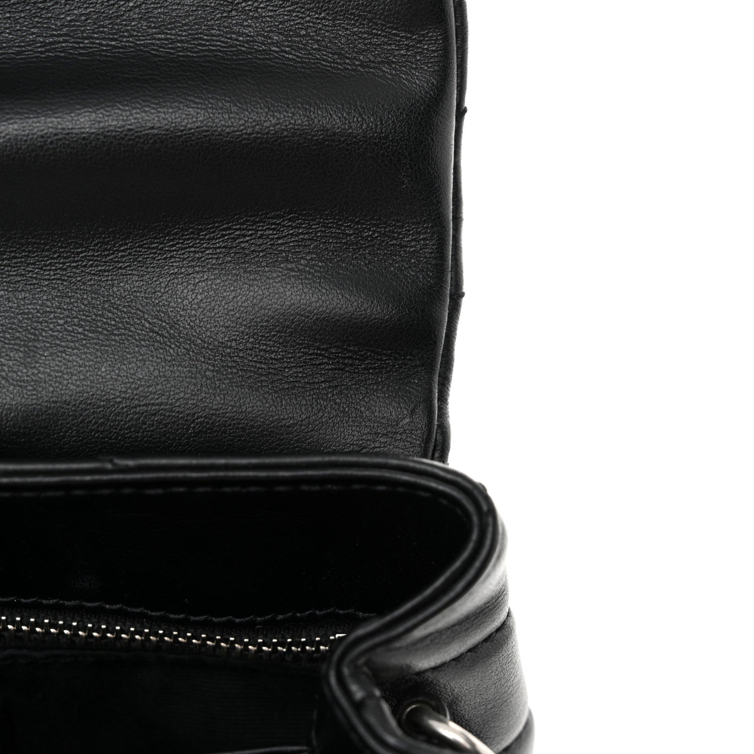 Saint Laurent Calfskin Y Quilted Monogram Toy Loulou Crossbody Bag Black 11 of 12