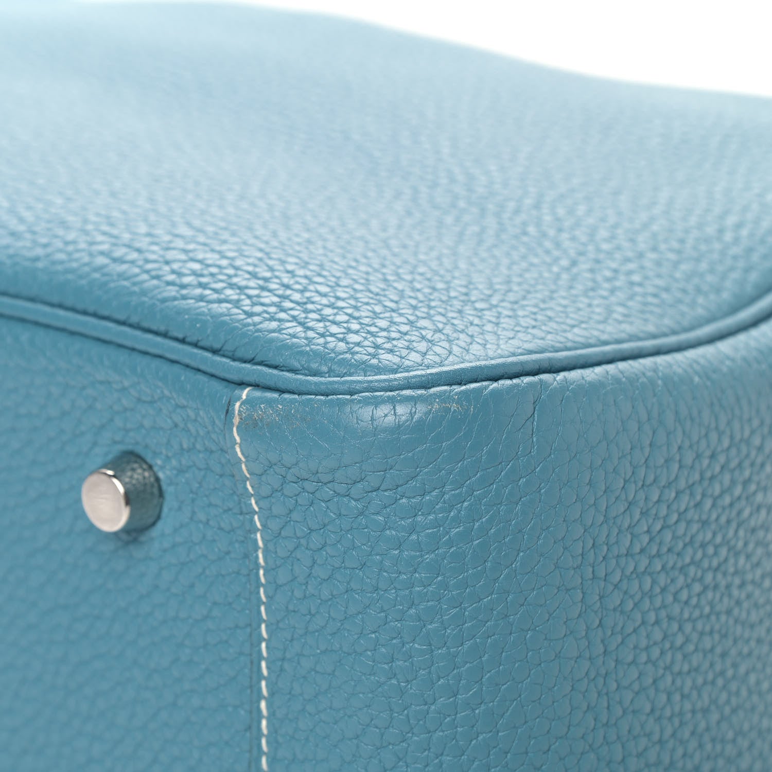 Hermes Taurillon Clemence Lindy 34 Bleu Jean 8 of 8