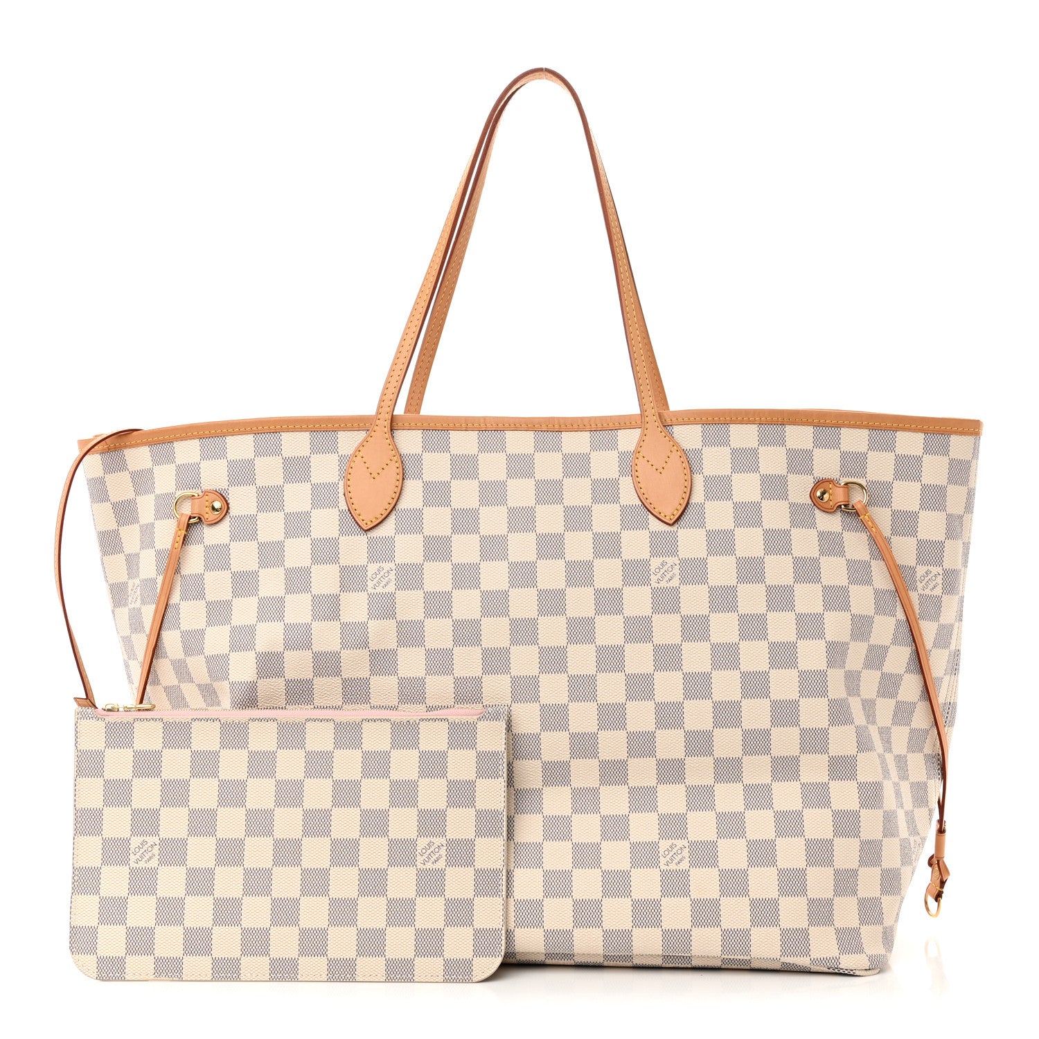 Louis Vuitton Damier Azur Neo Neverfull GM Rose Ballerine 1 of 11