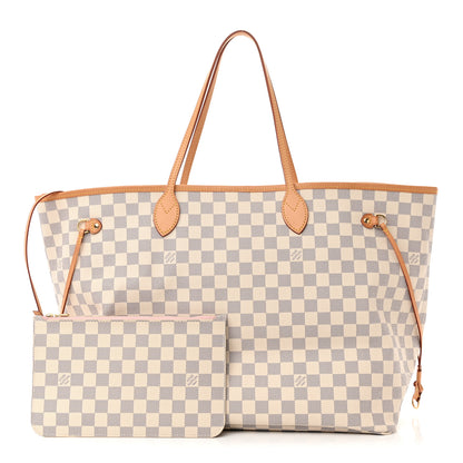 Louis Vuitton Damier Azur Neo Neverfull GM Rose Ballerine 1 of 11