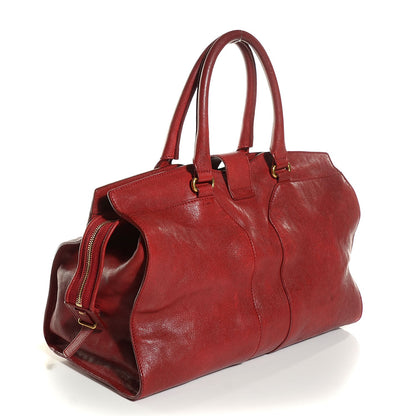 Saint Laurent Sheepskin Medium Cabas ChYc Red 3 of 7