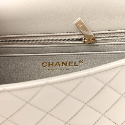 Chanel Lambskin Quilted Mini Rectangular Flap Grey 6 of 9