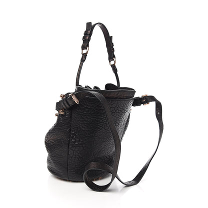 Alexander Wang Pebbled Lambskin Diego Bucket Black Rose Gold Hardware 2 of 8