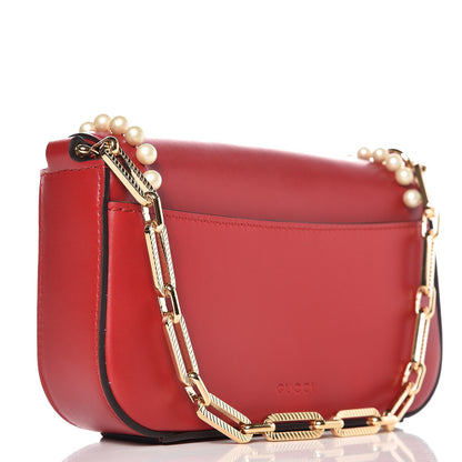 Gucci Nappa Embellished Mini Broadway Bag Hibiscus Red 3 of 7