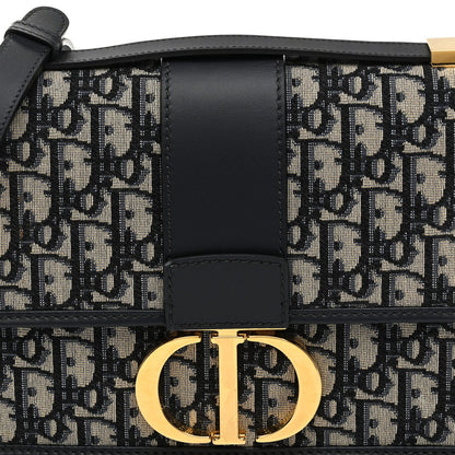 Christian Dior Oblique 30 Montaigne Flap Bag Blue 8 of 10