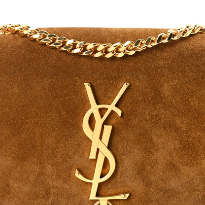 Saint Laurent Suede Small Classic Monogram Kate Tassel Satchel Light Ochre 8 of 10