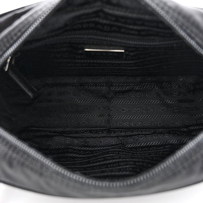 Prada Re-Nylon Vela Saffiano Pocket Double Zip Shoulder Bag Black 5 of 12