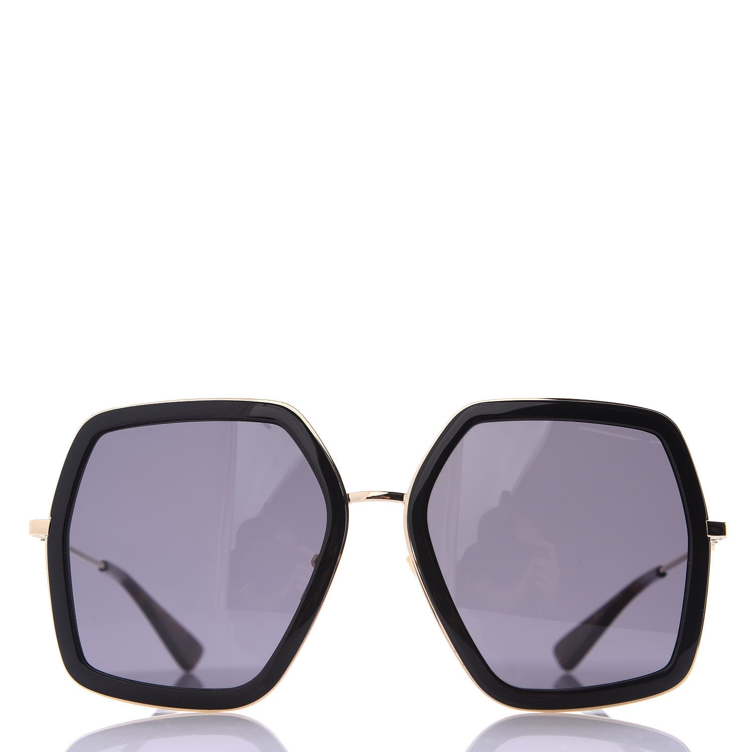 Gucci Acetate Oversize Square Frame GG0106S Sunglasses Black 3 of 7