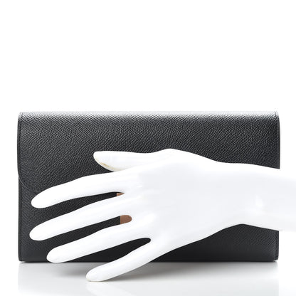 Hermes Epsom Constance Long Wallet Black 2 of 8