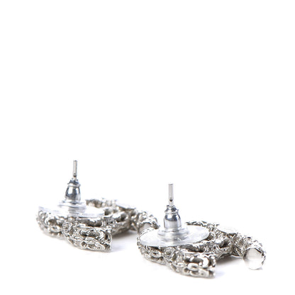 Chanel CC Earrings Silver 3 of 5