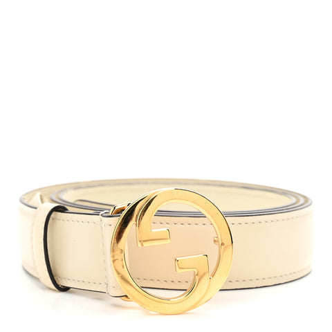 Ciny Lux Calfskin Blondie Belt 100 40 White