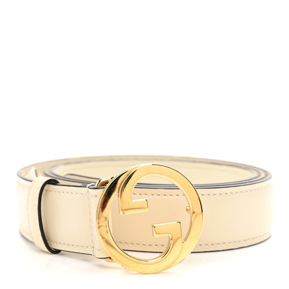 Gucci Ciny Lux Calfskin Blondie Belt 100 40 White 1 of 5