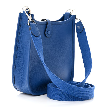 Hermes Taurillon Clemence Evelyne TPM Bleu France 3 of 11