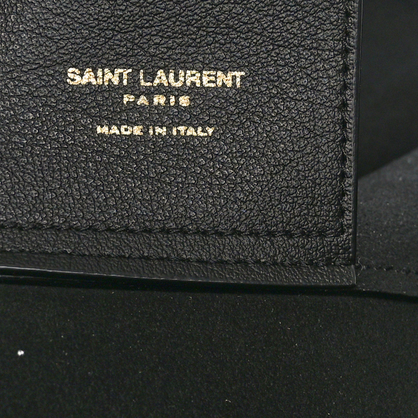 Calfskin Large Shopping Tote Black