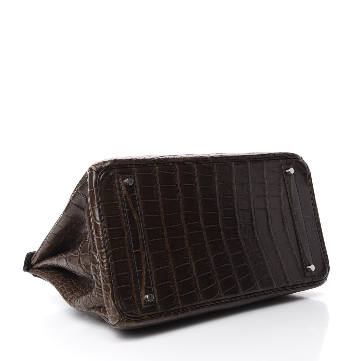 Hermes Matte Alligator Birkin 40 Chocolate 5 of 35
