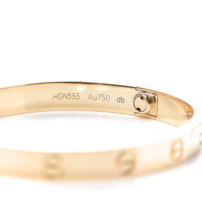 Cartier 18K Yellow Gold LOVE Bracelet 16 5 of 8