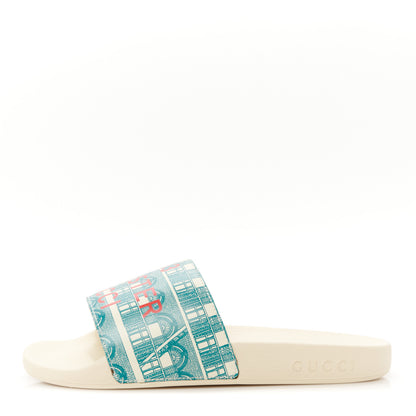 Gucci Rubber Apollo Slide Sandals 36 Antique White 1 of 10