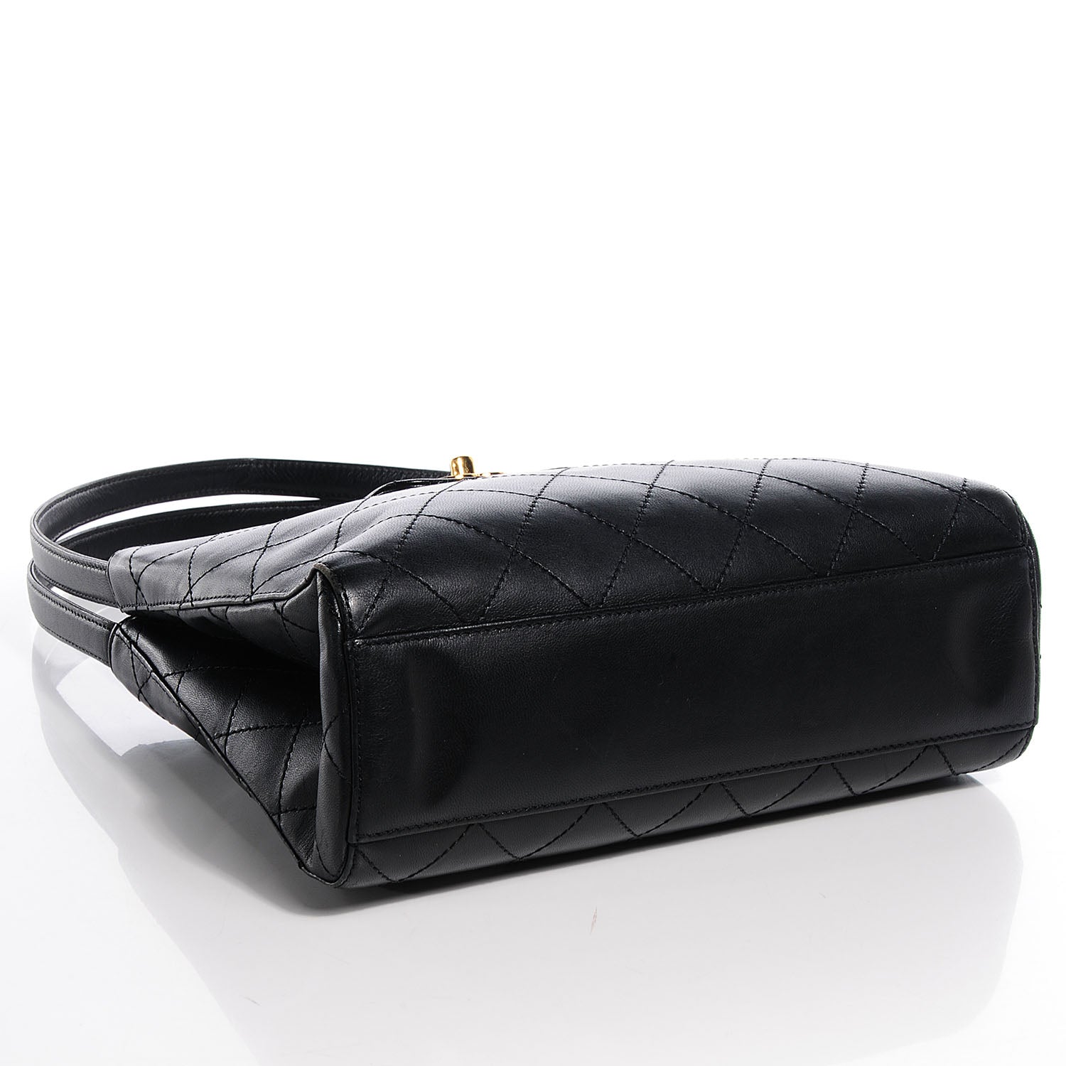 Chanel Lambskin Diamond Stitch Shoulder Bag Black 5 of 11