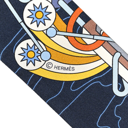 Hermes Silk Odyssey Twilly Marine Gold Ciel 3 of 4