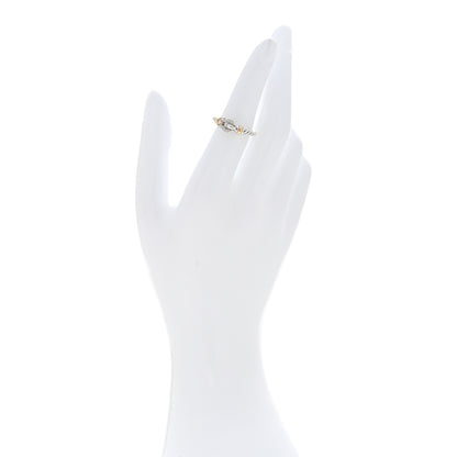David Yurman Sterling Silver 18K Yellow Gold Diamond Petite Buckle Ring 49 5 2 of 5