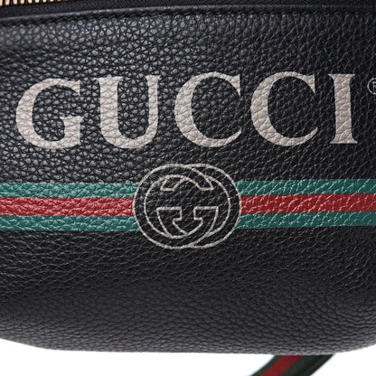 Gucci Grained Calfskin Small Logo Belt Bag Black 10 of 12
