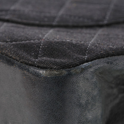 Chanel Jersey Quilted Medium Double Flap Black 19 of 27