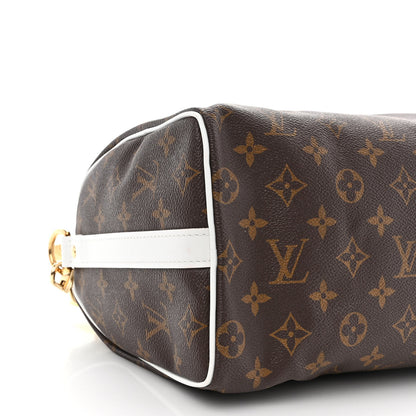 Louis Vuitton Monogram LV Match Speedy Bandouliere 25 White 8 of 9