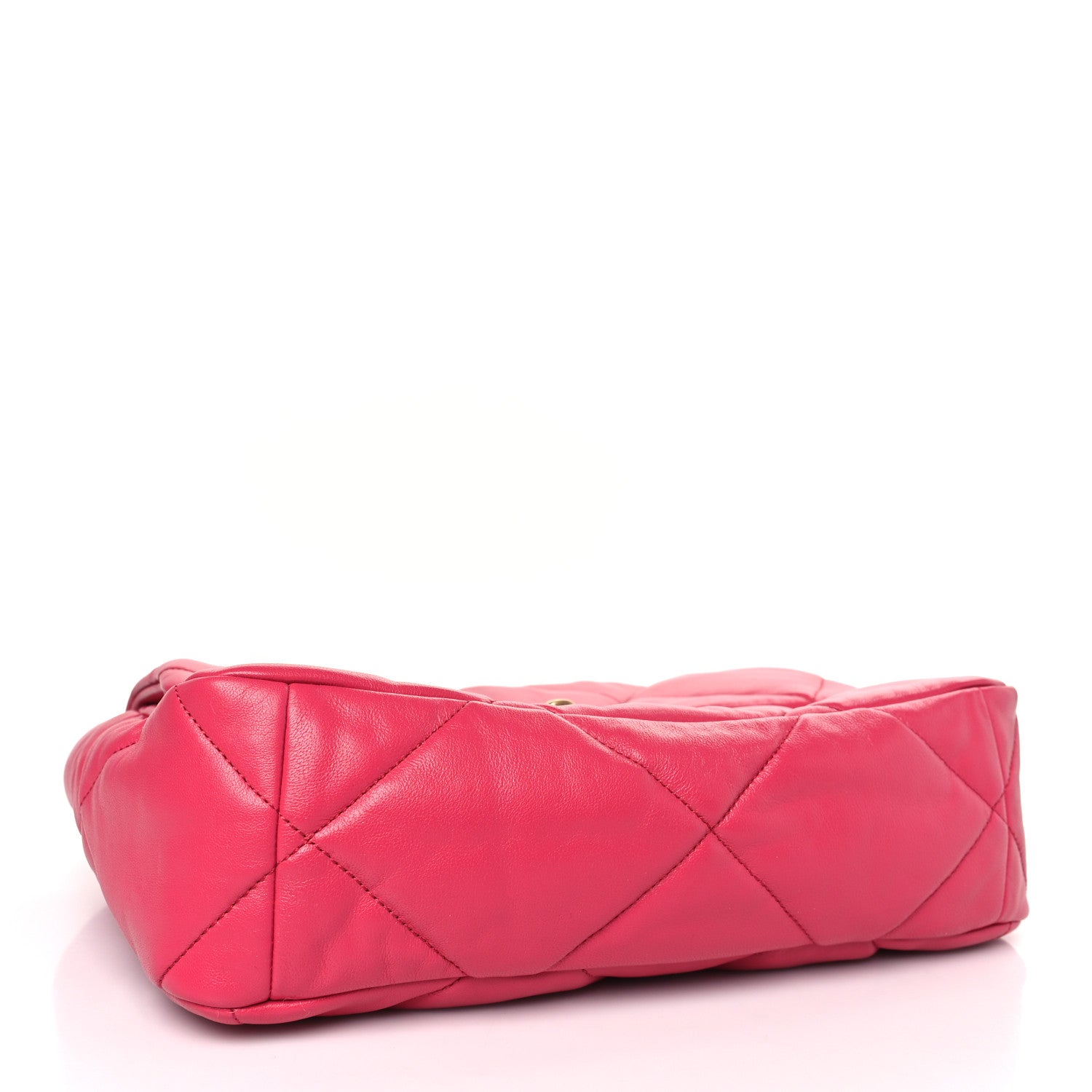 Chanel Lambskin Quilted Large Chanel 19 Flap Dark Pink 4 of 10