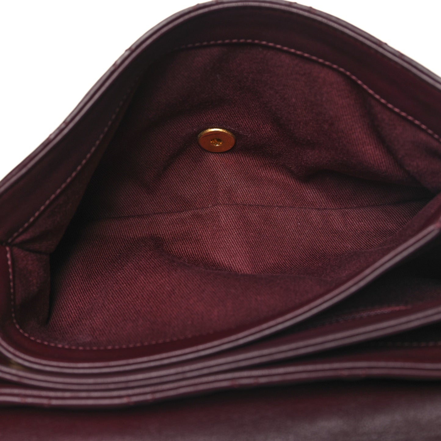 Calfskin Quilted Medium Soft Elegance Flap Bordeaux
