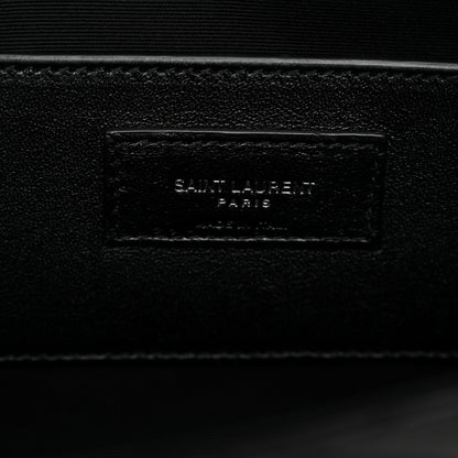 Saint Laurent Lambskin Quilted Kate Clutch Black 6 of 7
