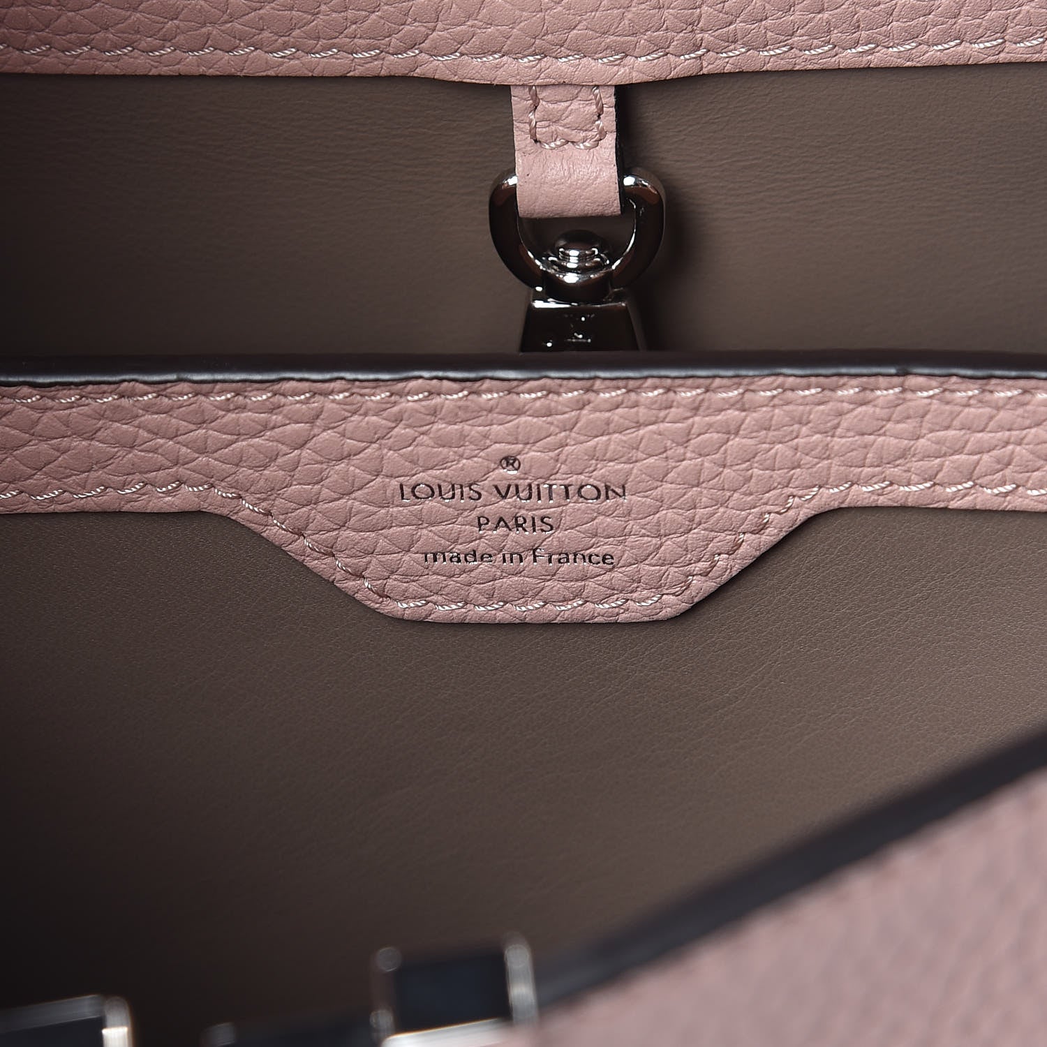 Louis Vuitton Taurillon Capucines BB Magnolia 8 of 8