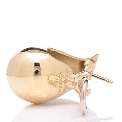 Tiffany 18K Yellow Gold Elsa Peretti Teardrop Earrings 3 of 4