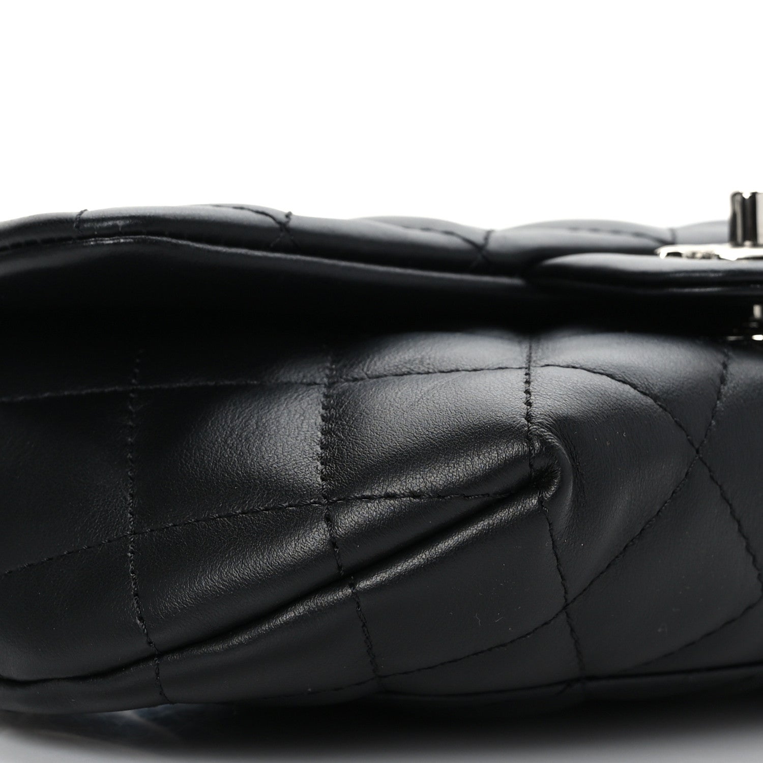 Chanel Calfskin Quilted CC Uniform Flap Belt Bag Black 7 of 8