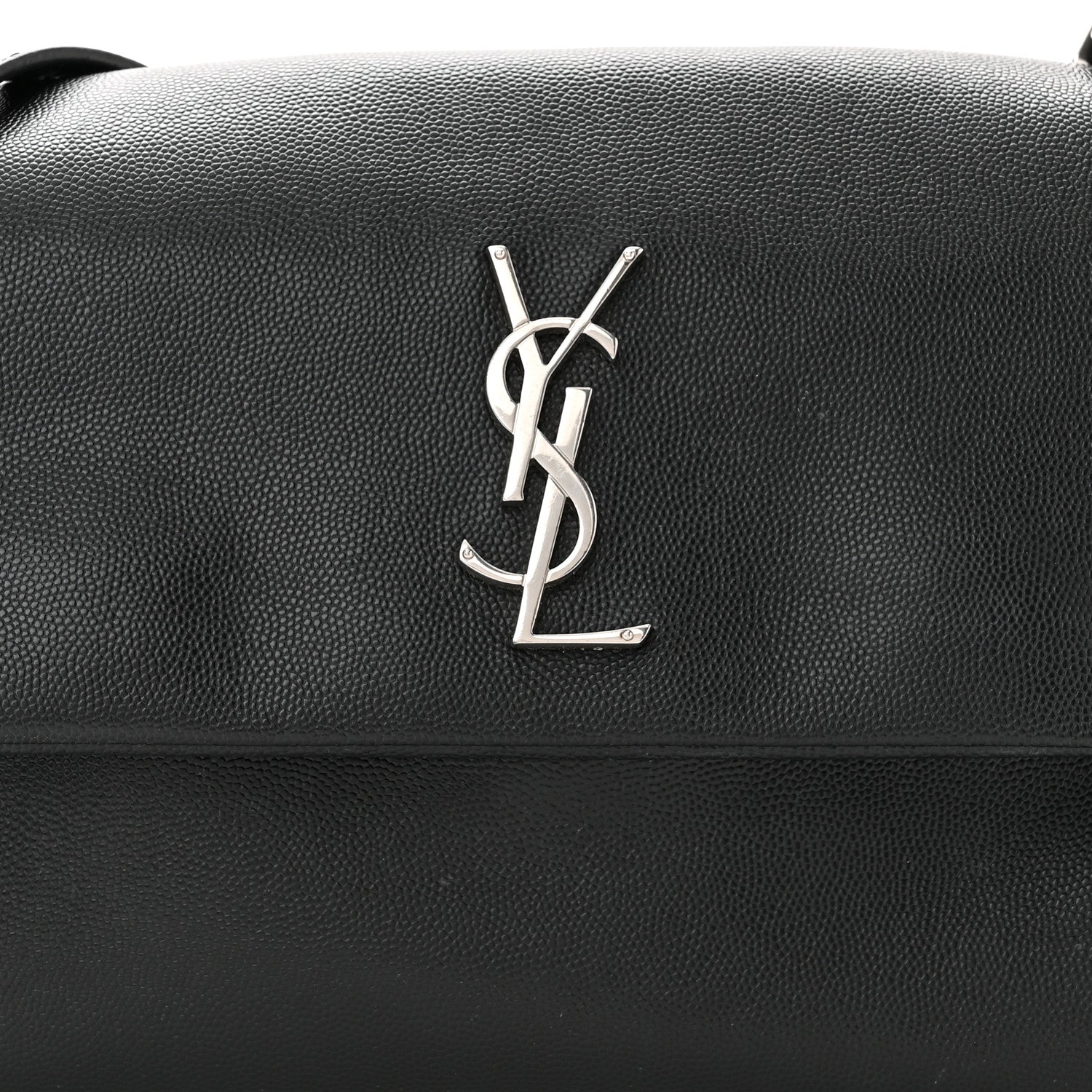 Saint Laurent Grain De Poudre Monogram Toy West Hollywood Fold-Over Bag Black 8 of 11