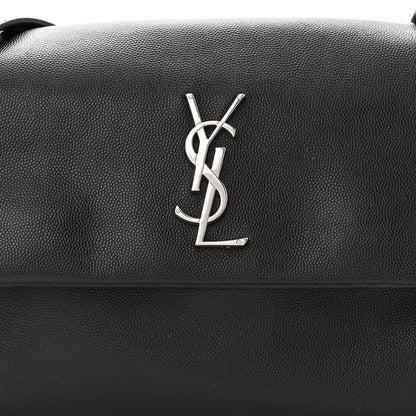 Saint Laurent Grain De Poudre Monogram Toy West Hollywood Fold-Over Bag Black 8 of 11