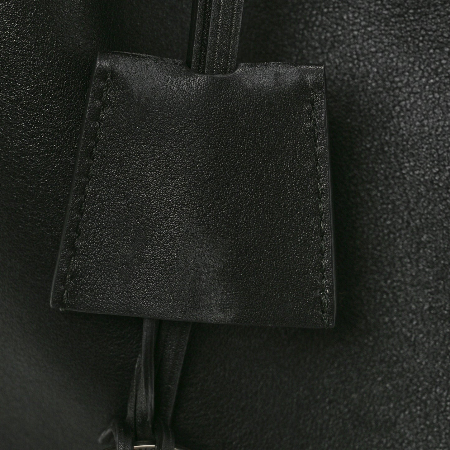 Smooth Calfskin Used Effect Medium Rodeo Top Handle Handbag Black