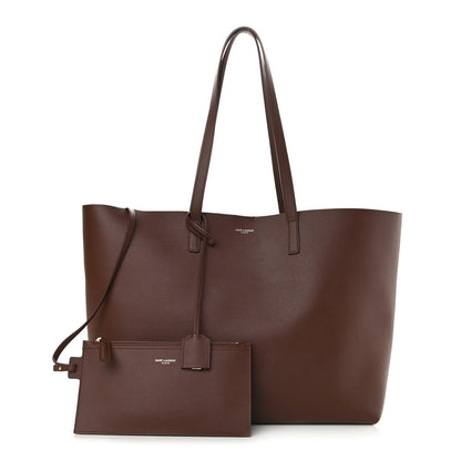 Saint Laurent Calfskin Large Shopping Tote Cognac 1 of 9