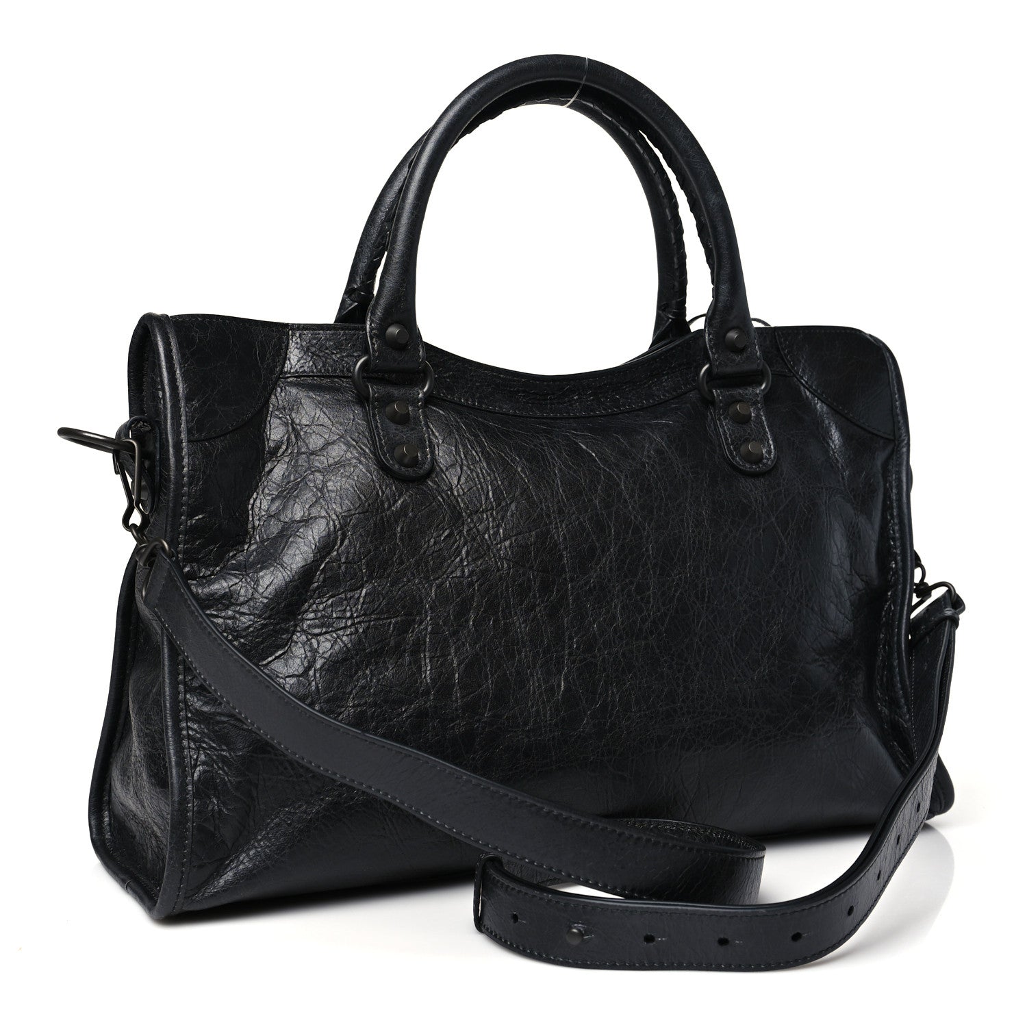 Balenciaga Arena Lambskin Classic Hardware Medium Le City Black 3 of 10