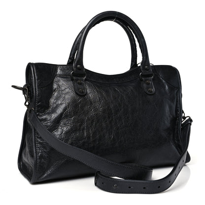 Balenciaga Arena Lambskin Classic Hardware Medium Le City Black 3 of 10