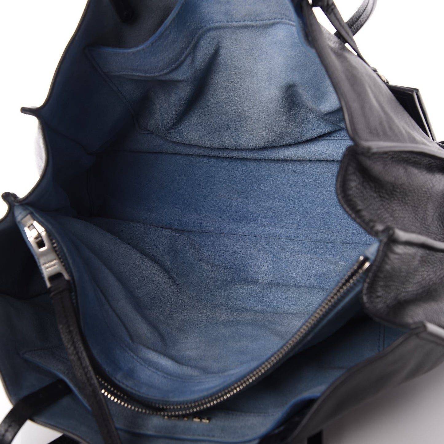 Glace Calf Etiquette Shopping Bag Black Astrale
