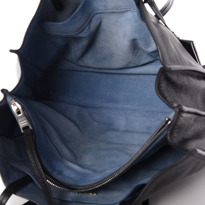 Prada Glace Calf Etiquette Shopping Bag Black Astrale 5 of 9