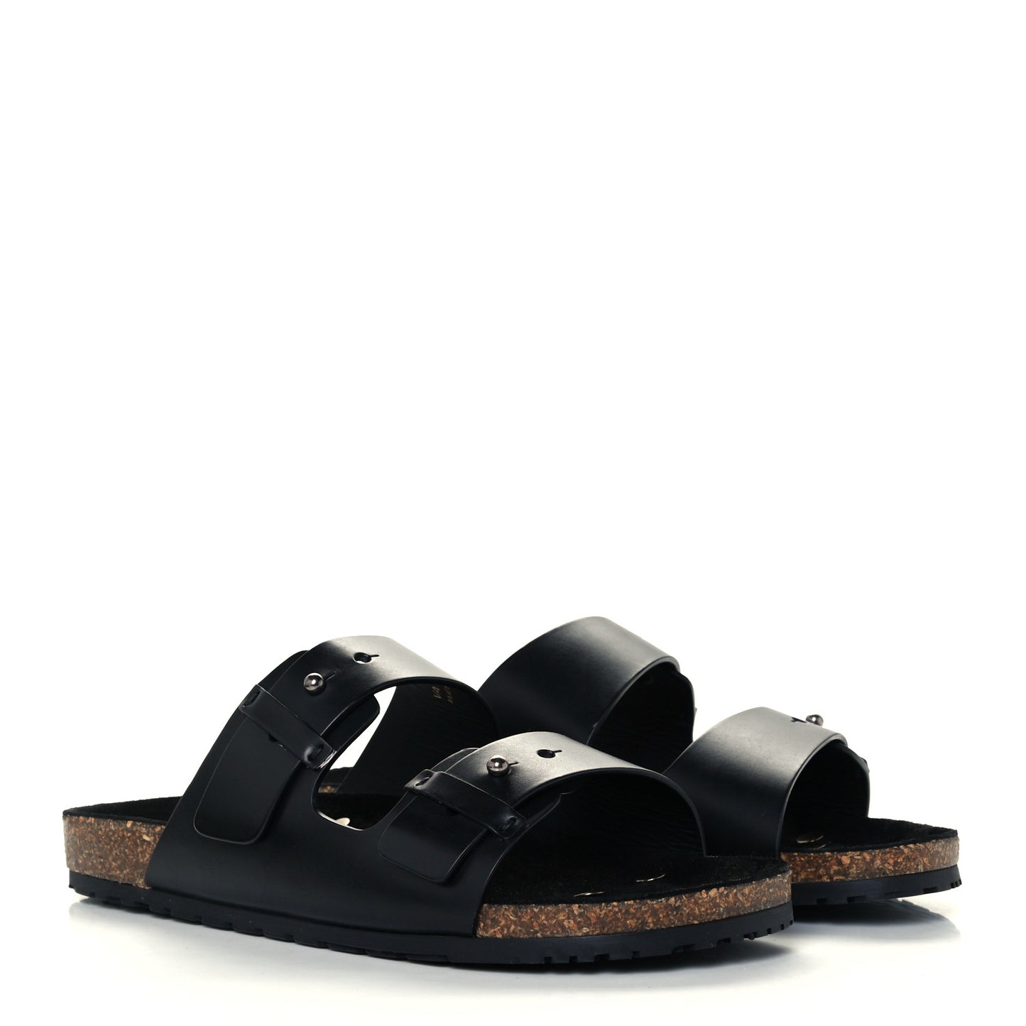 Calfskin Mens Jimmy Cross Slides 44 Black