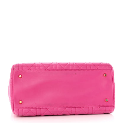 Christian Dior Lambskin Cannage Medium Lady Dior Pink 4 of 30