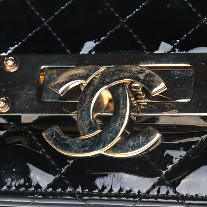 Chanel Patent Quilted Golden Class Wallet on Chain WOC Black 9 of 11