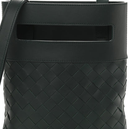 Bottega Veneta Nappa Intrecciato Messenger Bag Dark Green 8 of 11