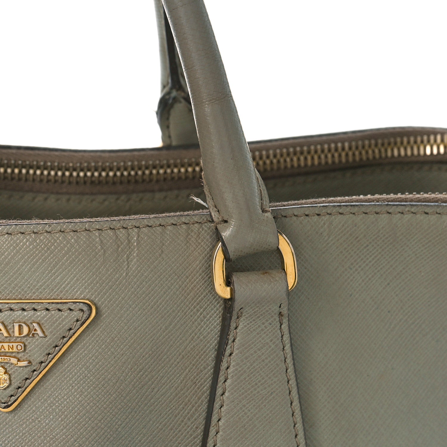 Prada Saffiano Medium Galleria Double Zip Tote Argilla 9 of 12