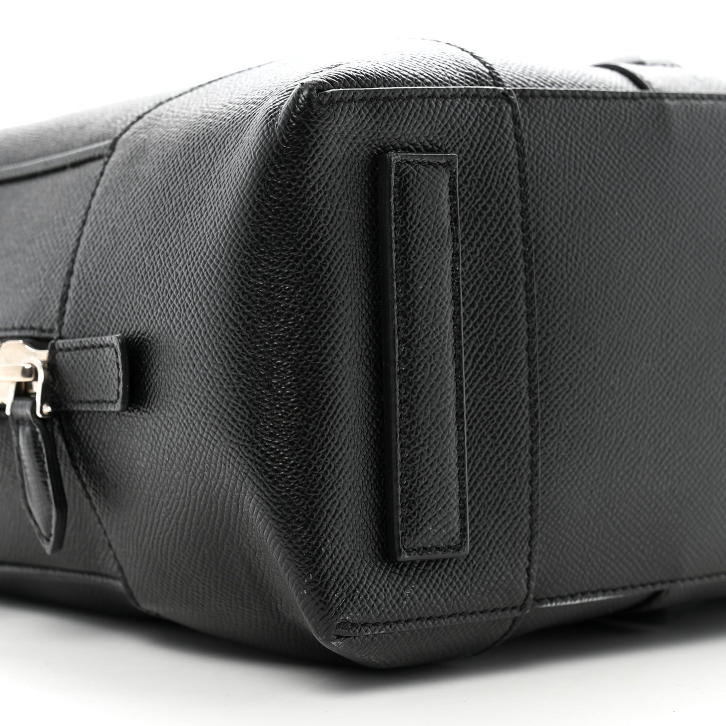 Grained Calfskin Briefcase Black